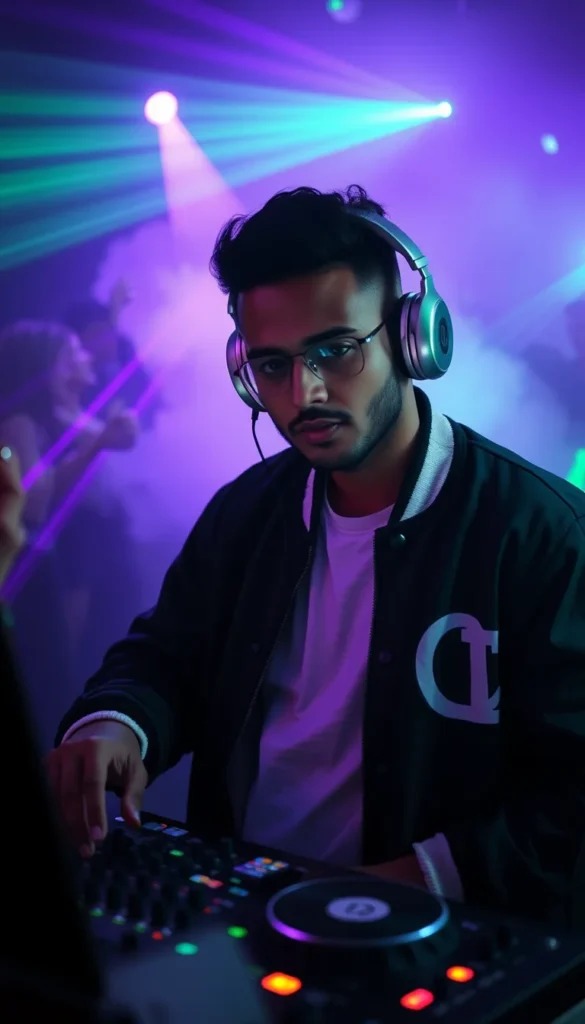 Moody DJ Booth Portrait