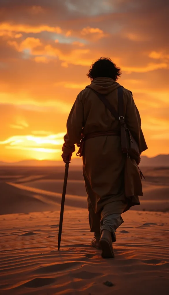 Desert nomad wanderer