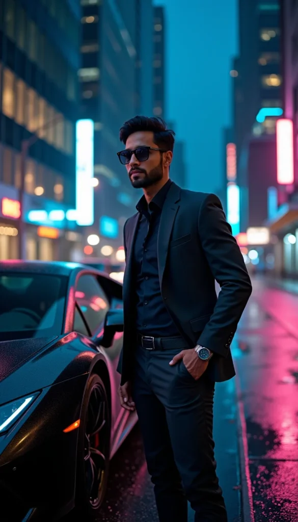 Luxury supercar driver