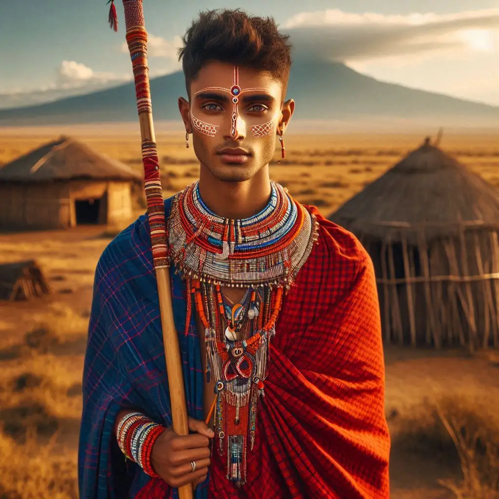 Maasai warrior portrait