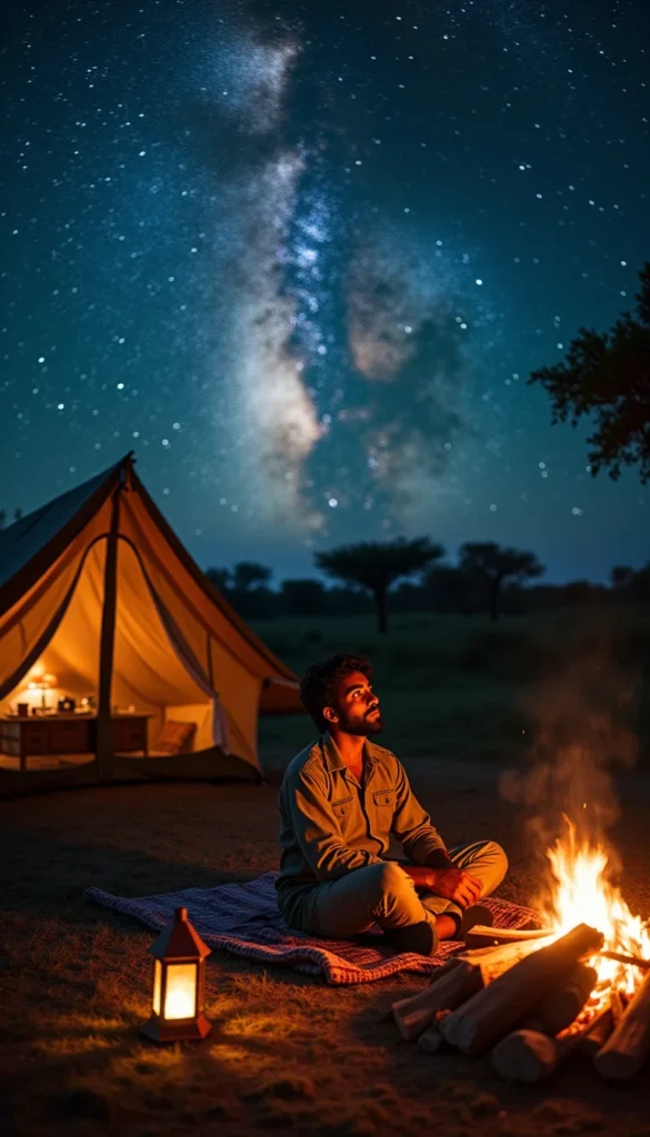 Safari camp stargazer