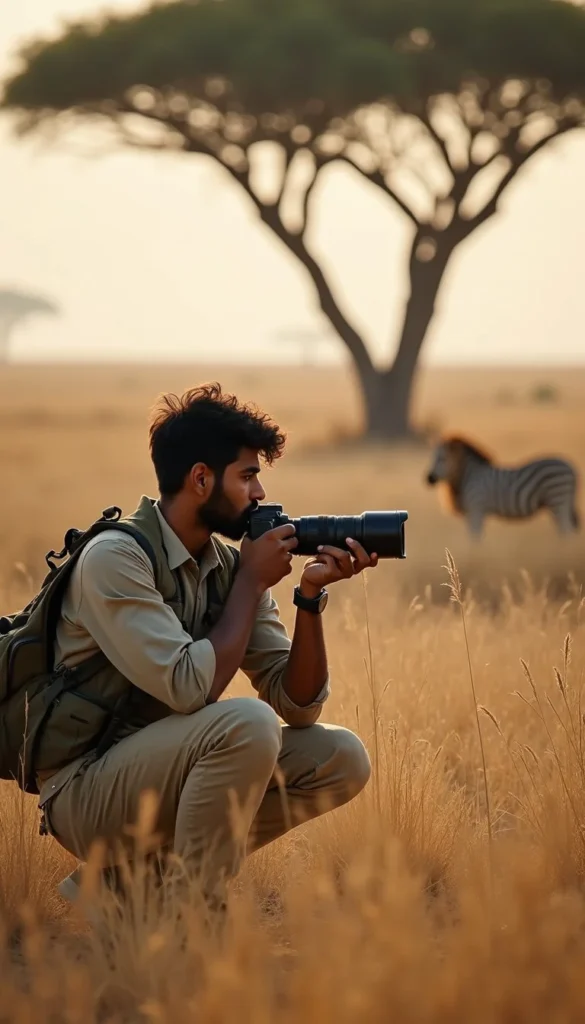 Wildlife photographer adventure